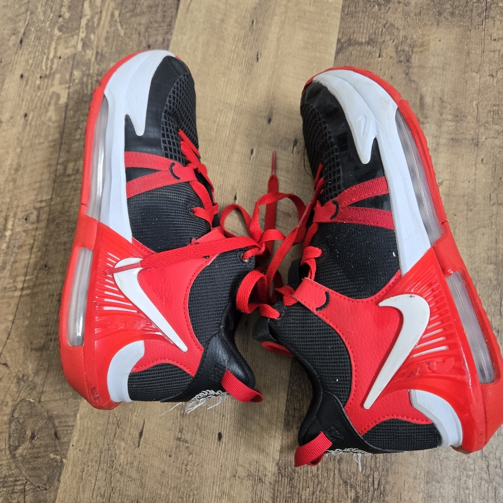 Nike Lebron Witness 7 Basketball Black/red And White Sneakers,  6.5 Y - Picture 8 of 12